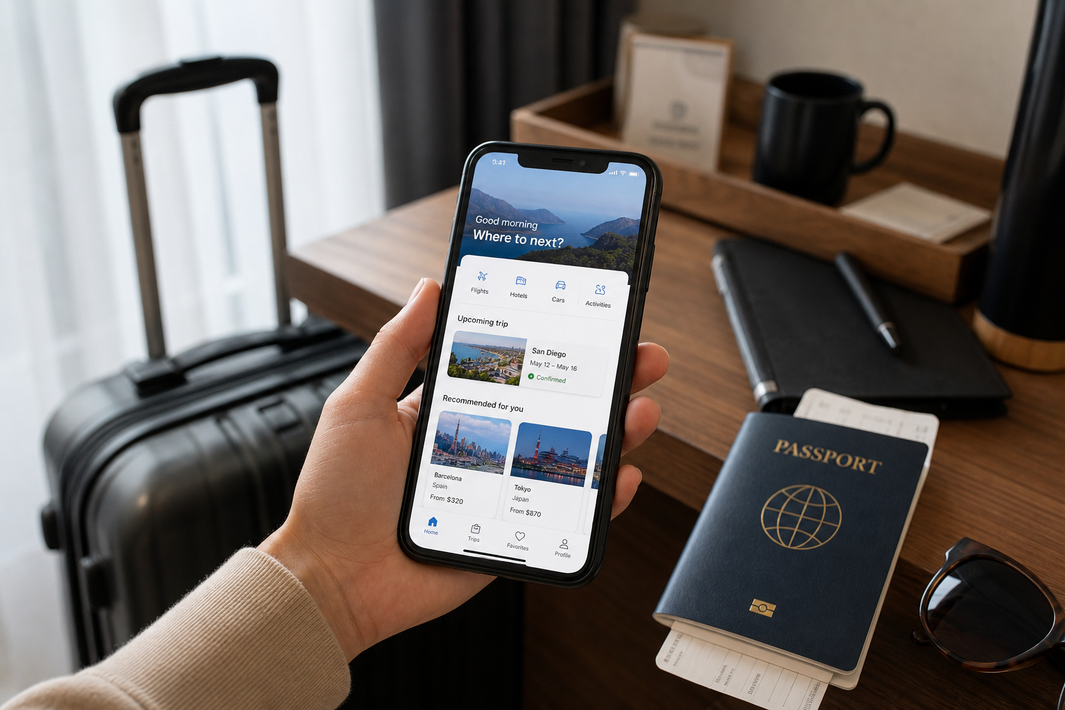 Travel and lifestyle booking experience